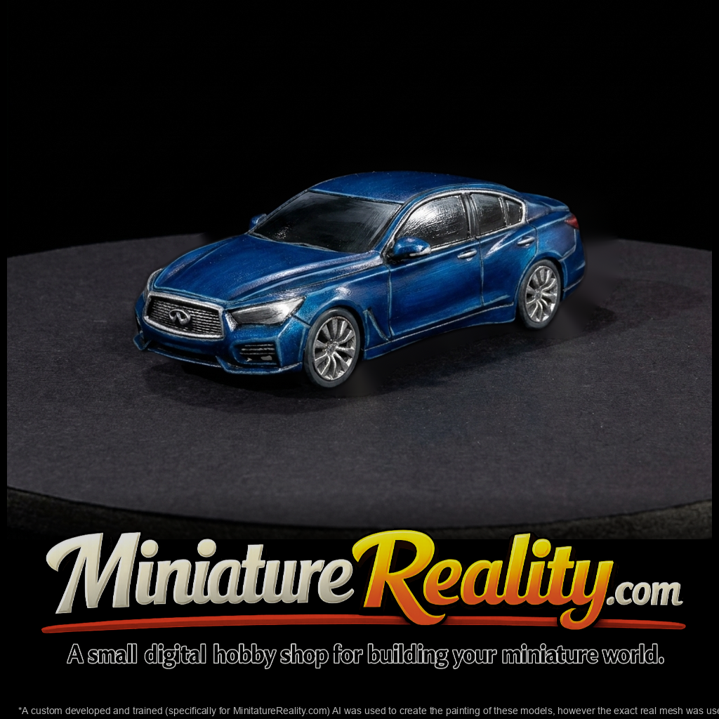 HO 1:87 Luxury Sedan Car Model for Dioramas