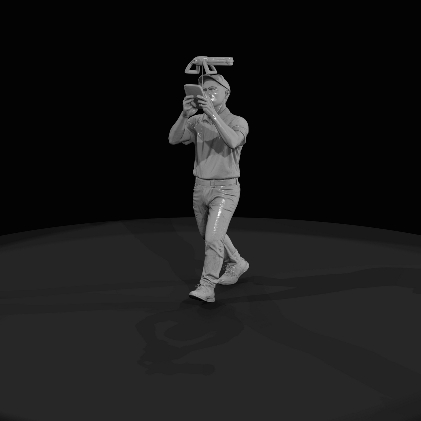 Modern Delivery Worker Figure (2020s) — Drone Operator