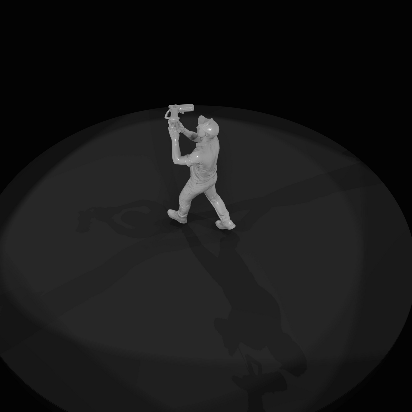 Modern Delivery Worker Figure (2020s) — Drone Operator