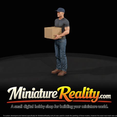 Modern Delivery Worker Figure (2010s-2020s) — Furniture Delivery Crewman