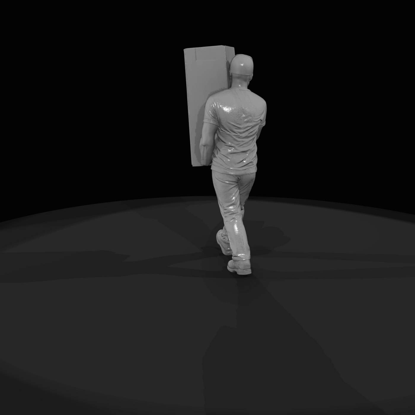 Modern Delivery Worker Figure (2010s-2020s) — Furniture Delivery Crewman