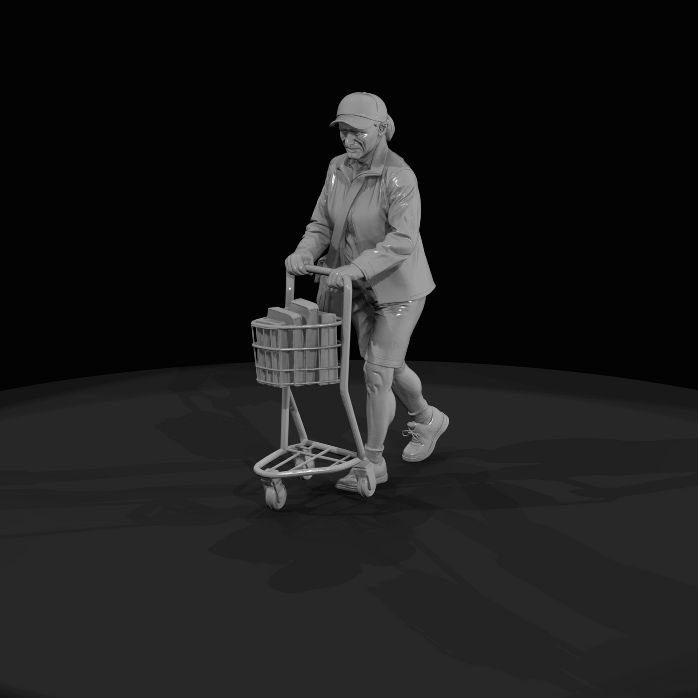 Modern Delivery Worker Figure (2010s-2020s) — Postal Worker