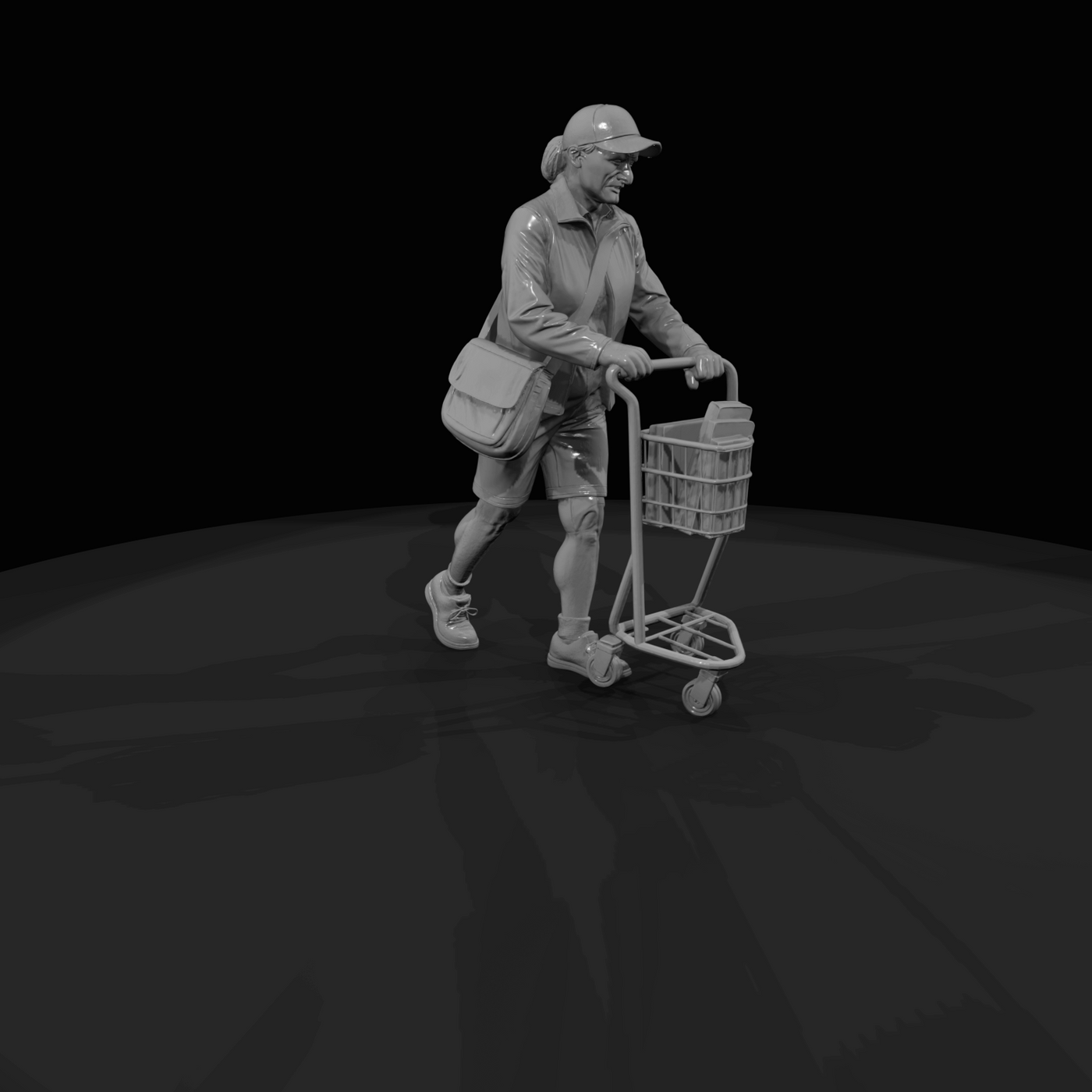 Modern Delivery Worker Figure (2010s-2020s) — Postal Worker