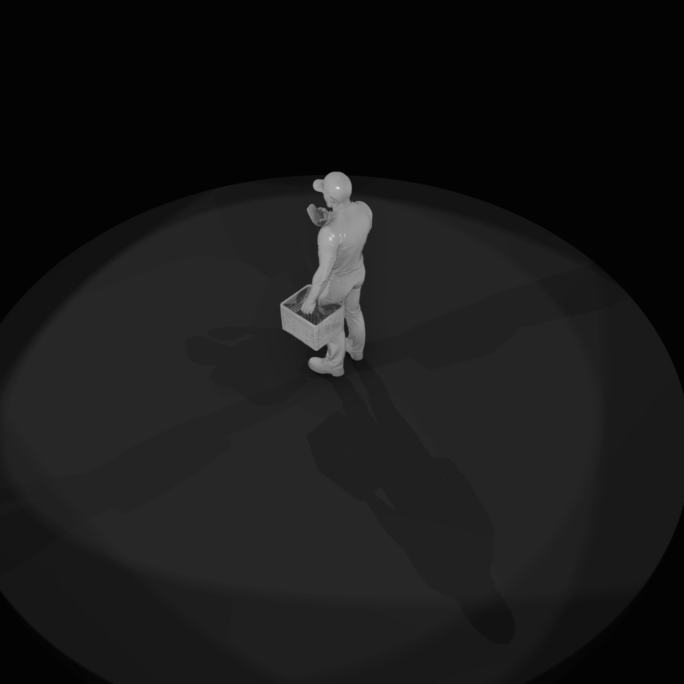 Modern Delivery Worker Figure (2020s) — Warehouse Picker
