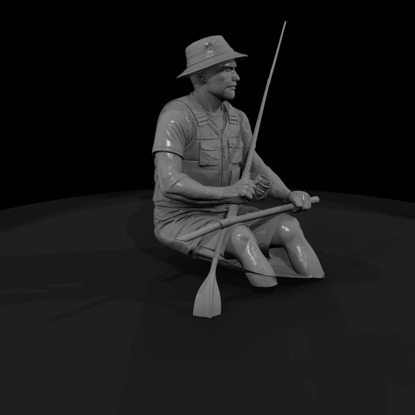 MODERN MEN FISHING Kayak fisherman