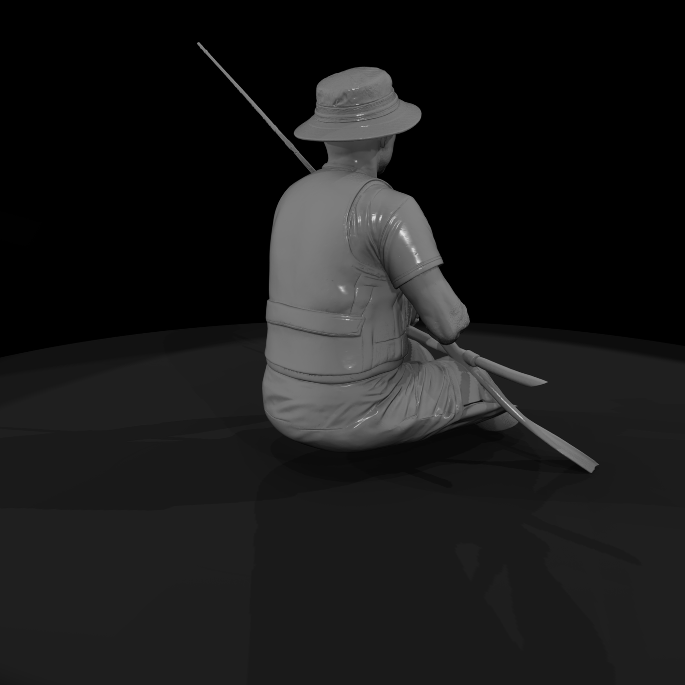 MODERN MEN FISHING Kayak fisherman