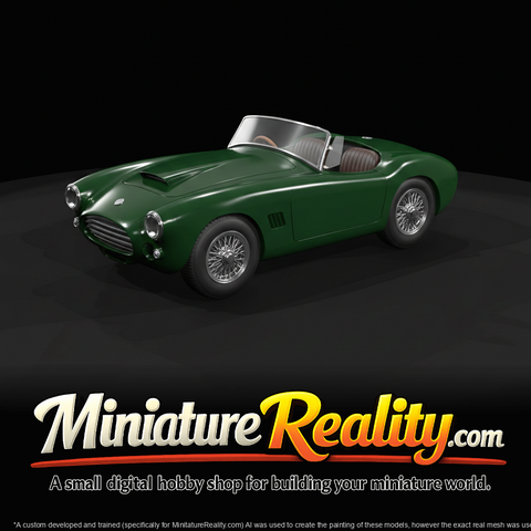classic convertible sports car (miniature model)