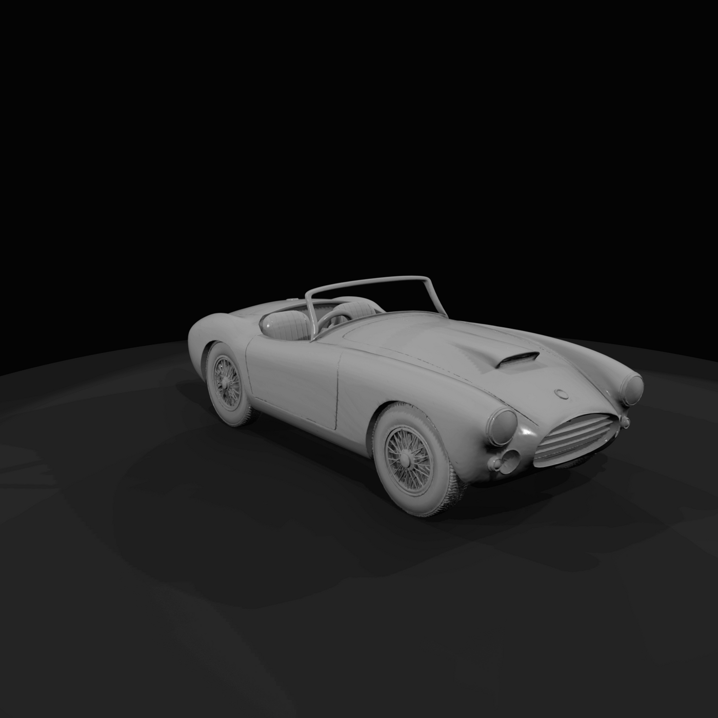 classic convertible sports car (miniature model)