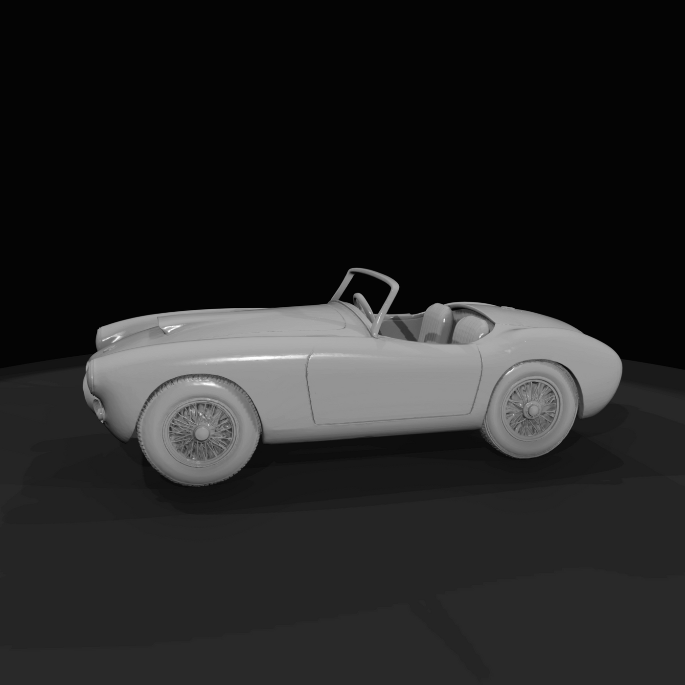 classic convertible sports car (miniature model)