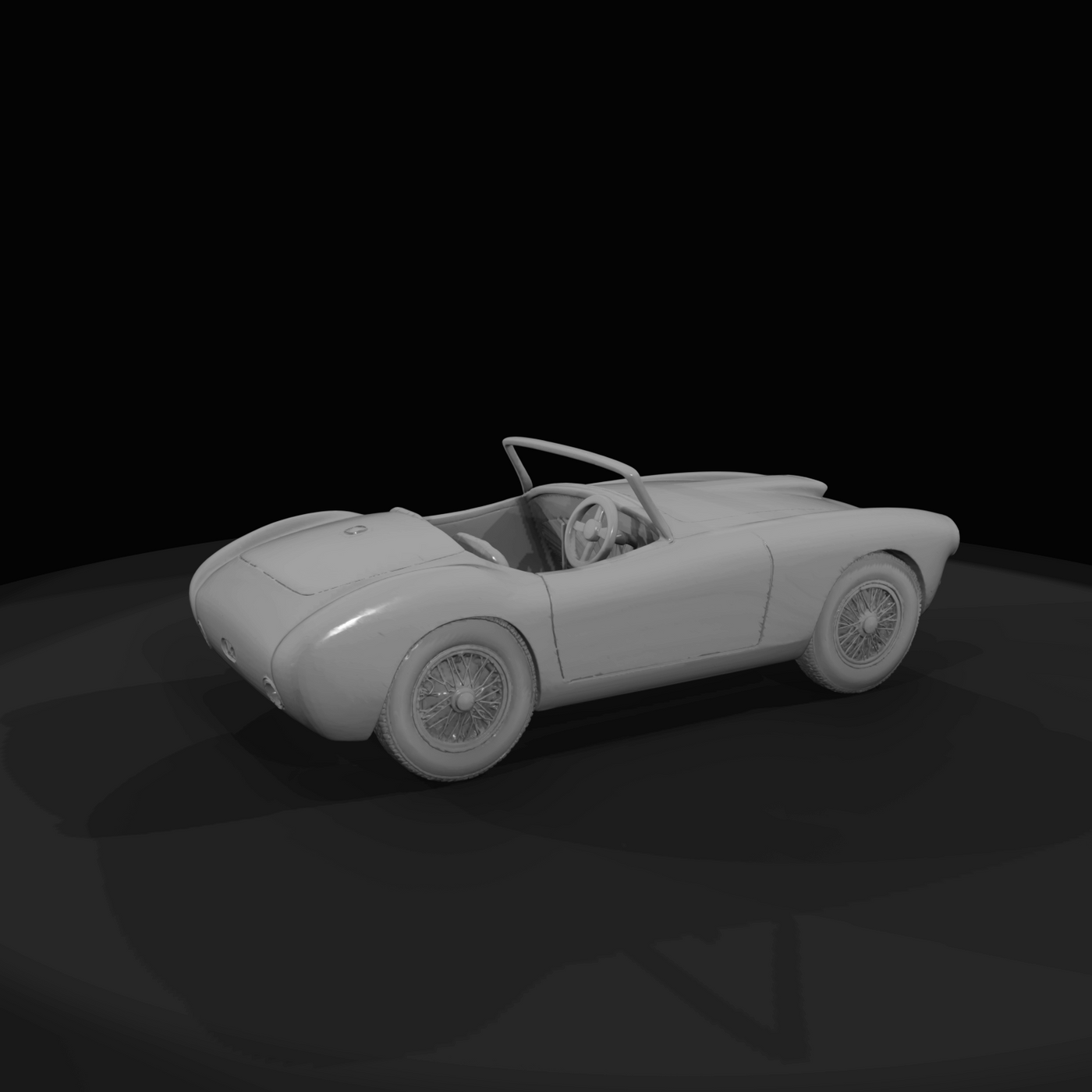 classic convertible sports car (miniature model)