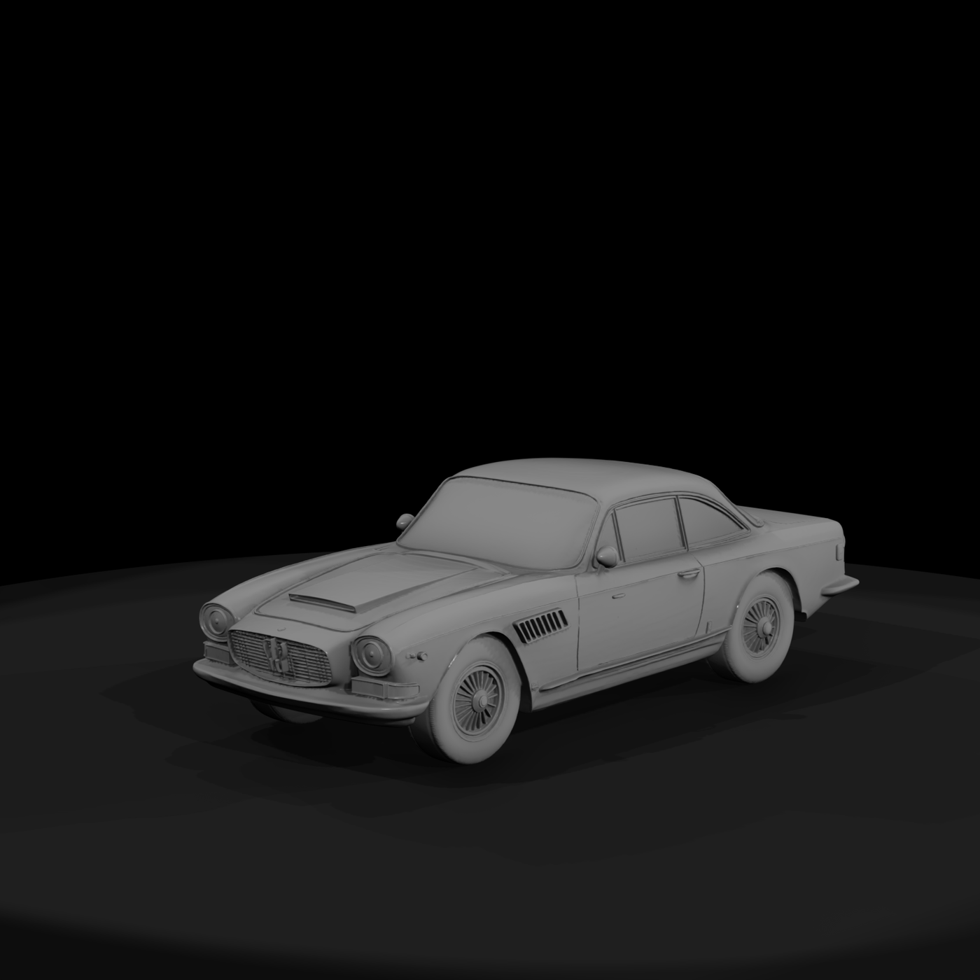 Maserati-style GT Coupe Model HO 1:87