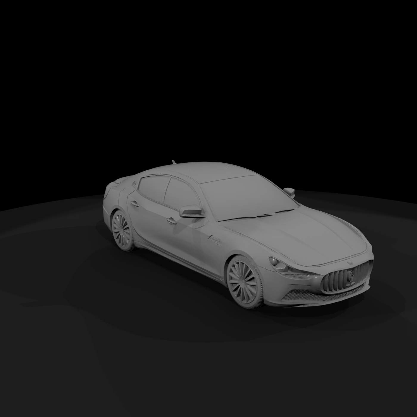 Maserati Ghibli Sedan (1:87 HO) for Dioramas