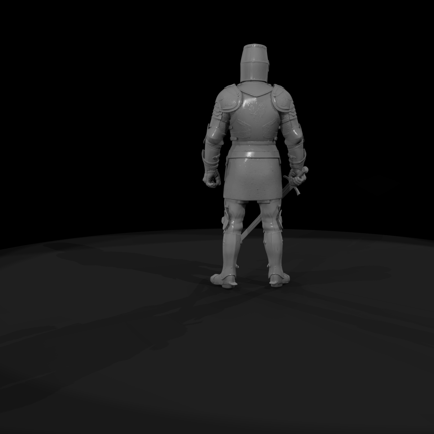 Medieval Knight Figure for Dioramas Static Pose