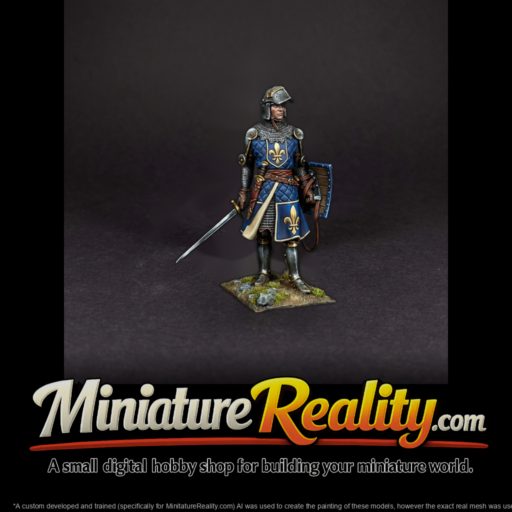 Medieval Knight in Full Plate Armor Figure