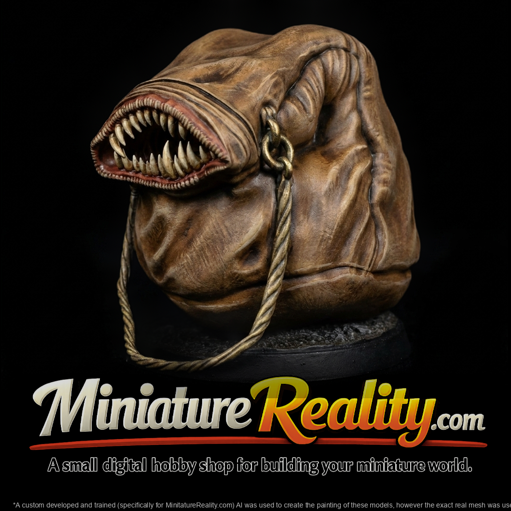 Mimic Drawstring Bag - Fantasy for RPGs