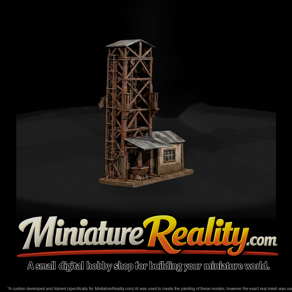 Mining Headframe with Workshop — Accessory