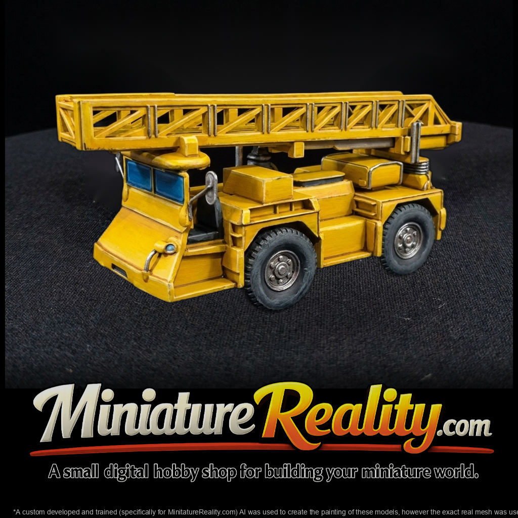 Mobile Crane Truck - Construction Diorama Vehicle