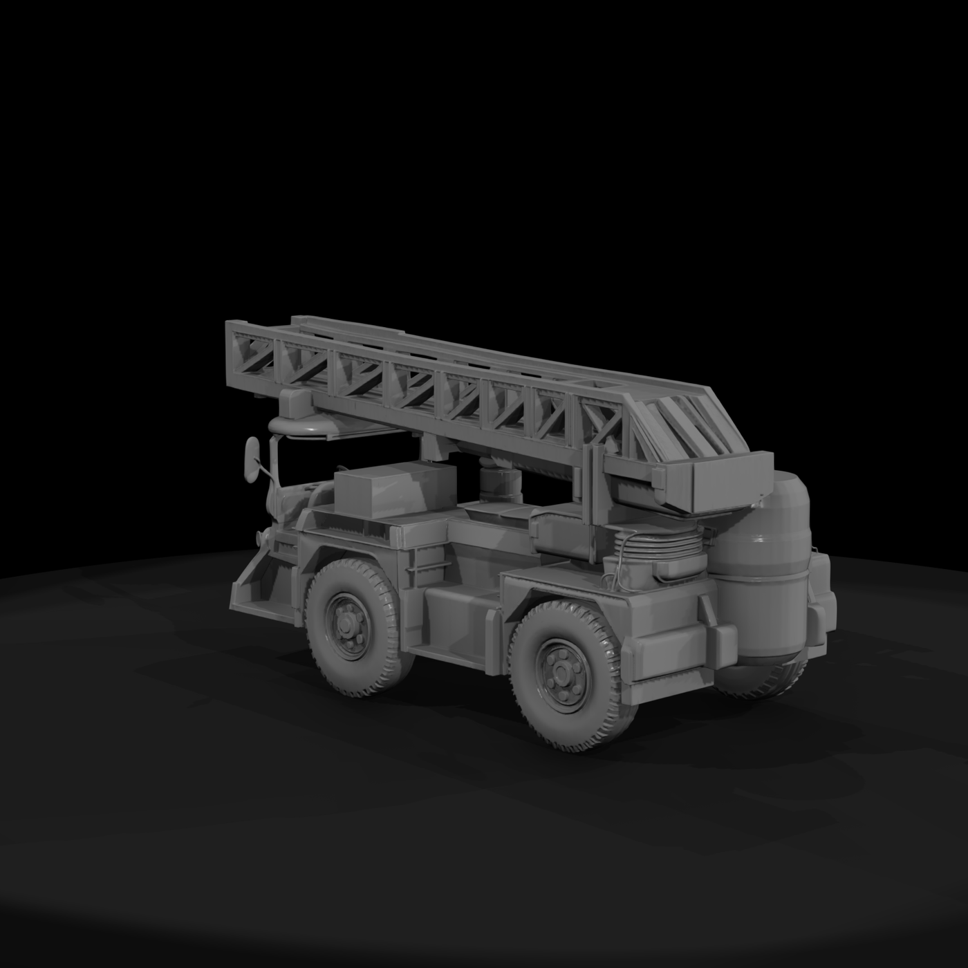 Mobile Crane Truck - Construction Diorama Vehicle