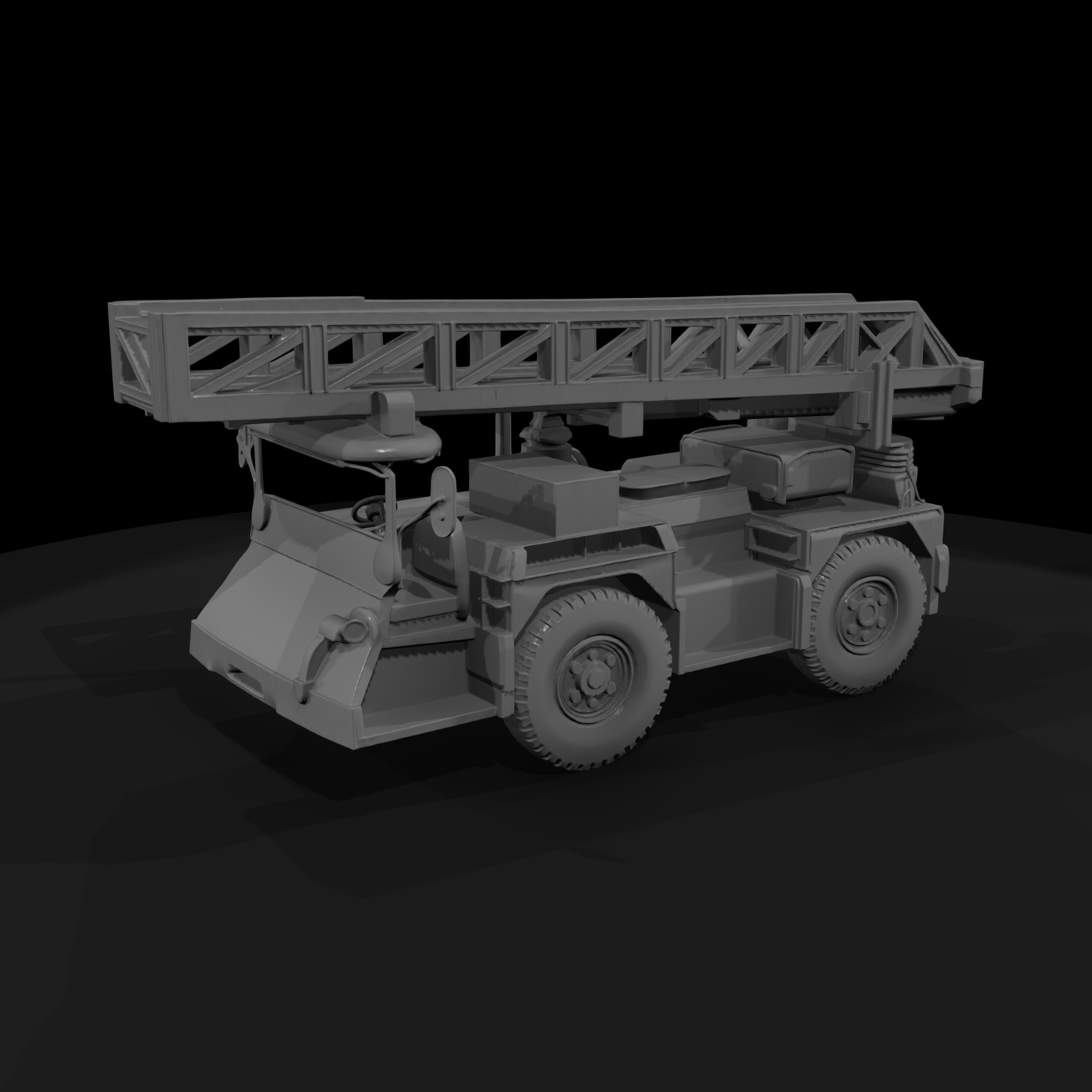 Mobile Crane Truck - Construction Diorama Vehicle