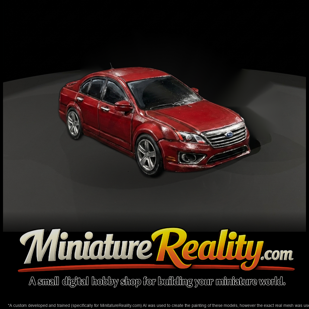 Modern Sedan Car for Dioramas and Layouts