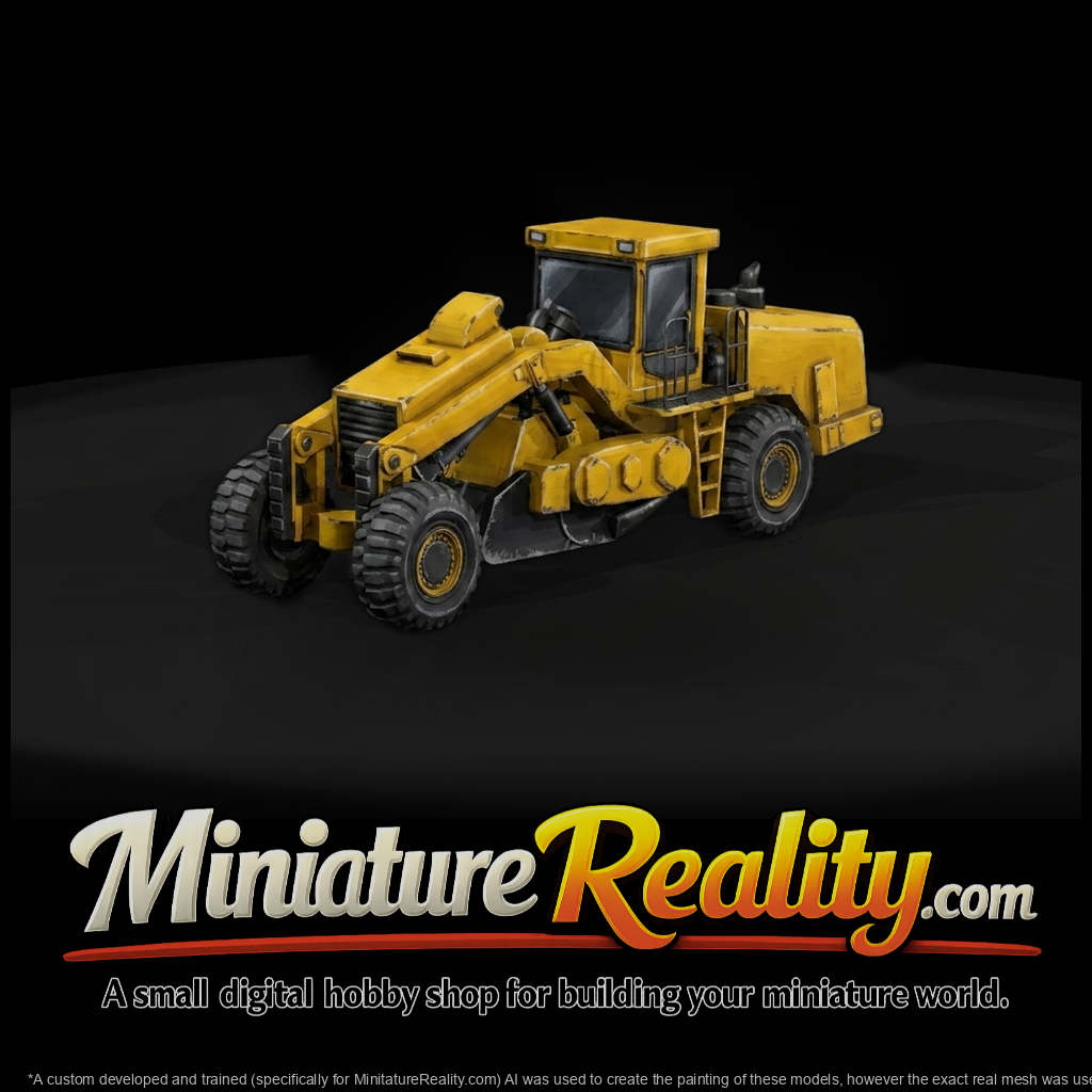 Motor Grader HO 1:87 - Construction Diorama Model