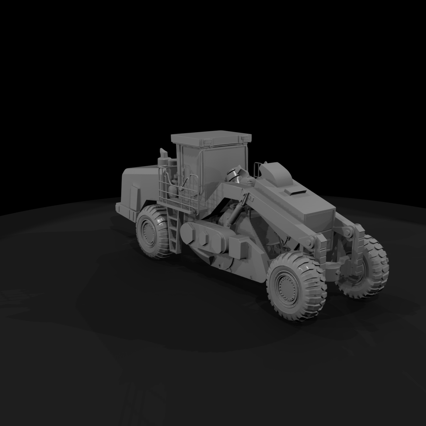 Motor Grader HO 1:87 - Construction Diorama Model