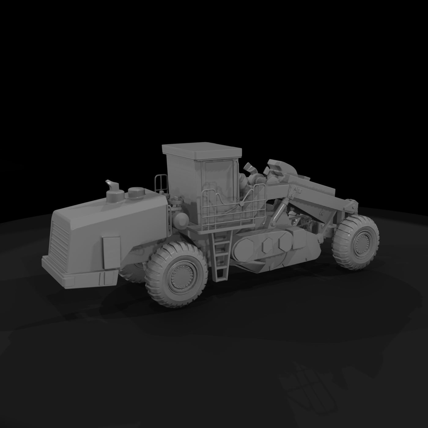 Motor Grader HO 1:87 - Construction Diorama Model