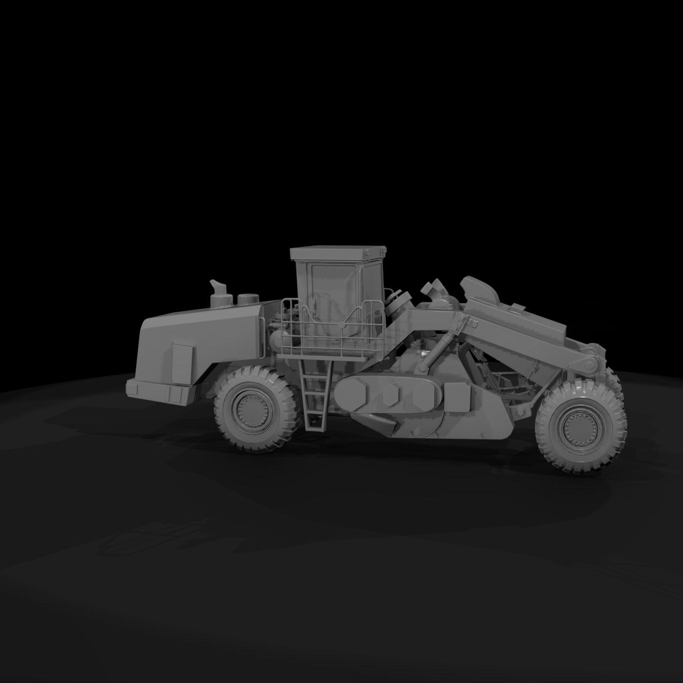 Motor Grader HO 1:87 - Construction Diorama Model