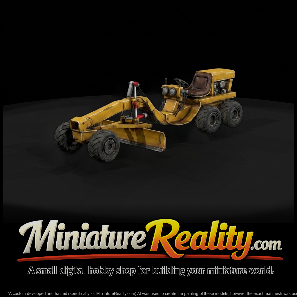 Motor Grader 1:87 HO — Low-Poly Construction Vehicle
