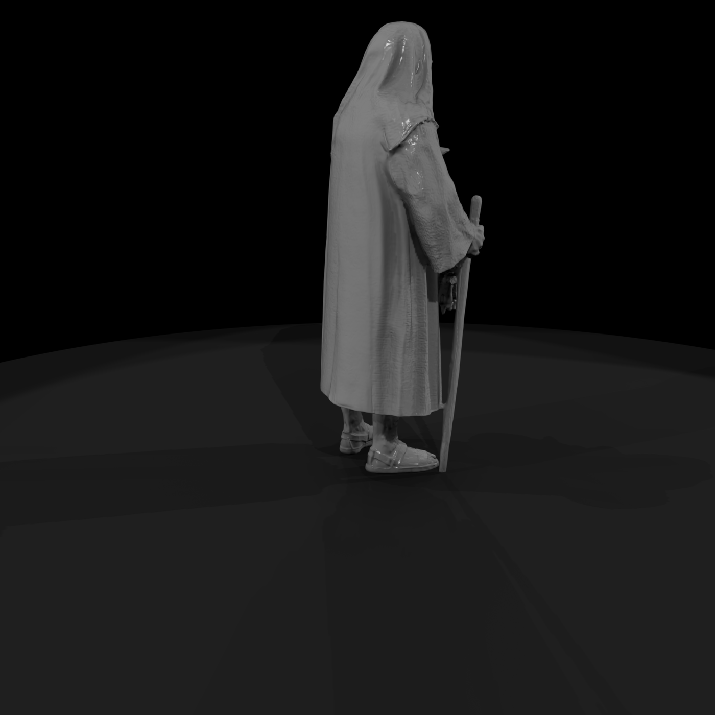 Nativity shepherd with la