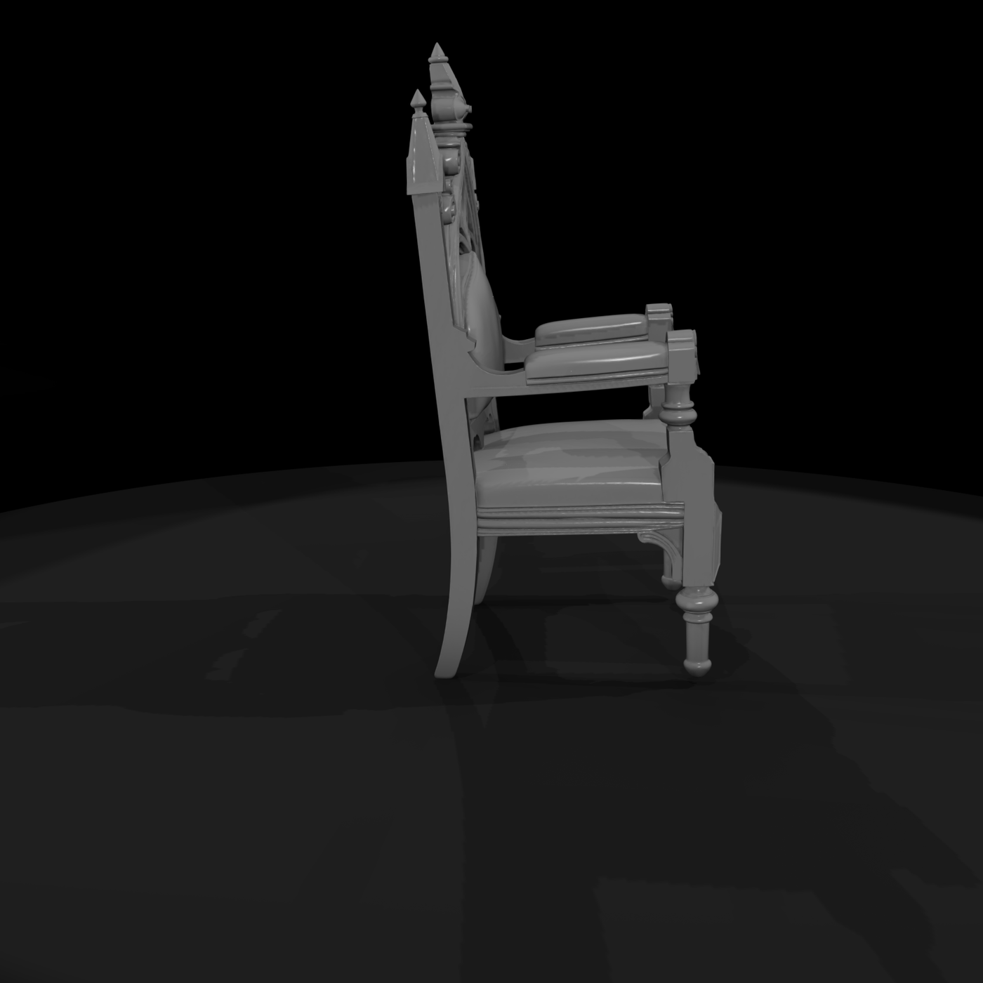 Neo-Gothic Throne Armchair — Diorama & Model Railways