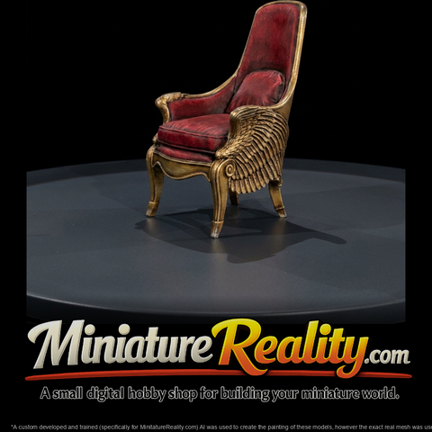 Neoclassical Wingback Armchair