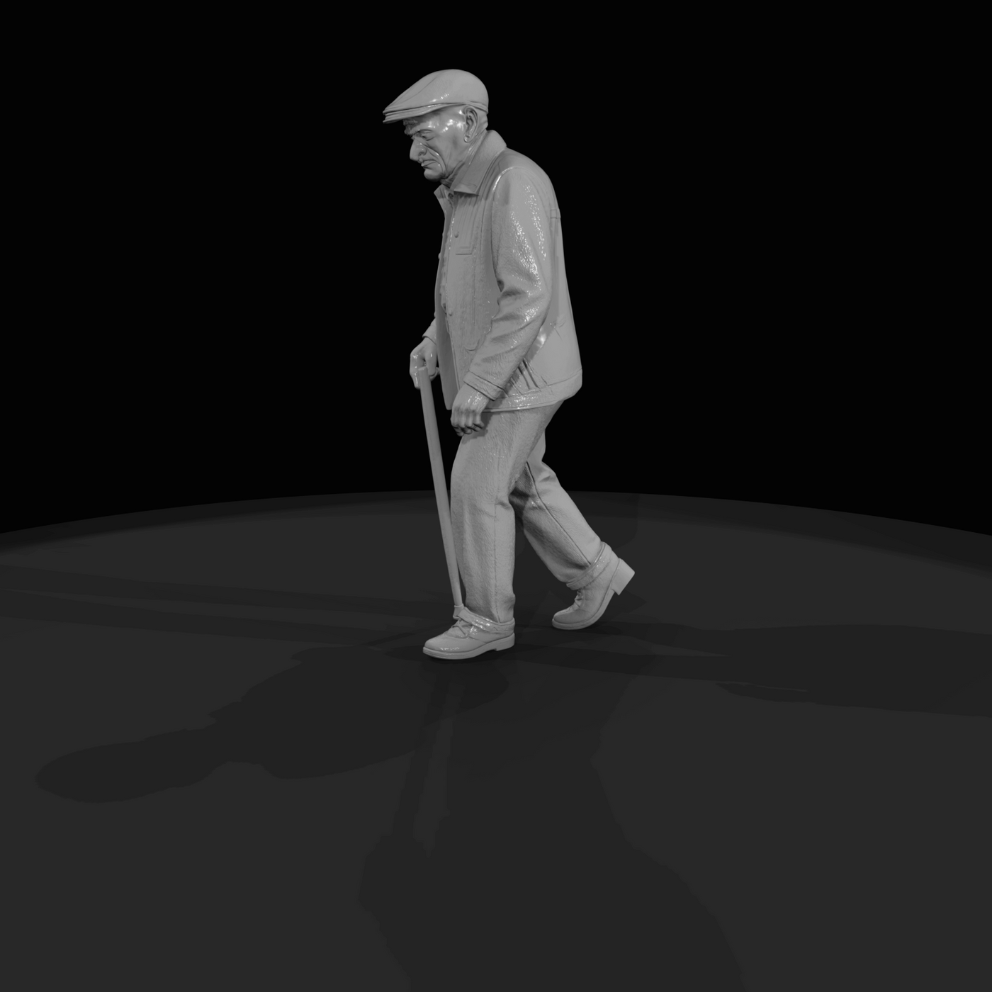 Older People IN The Park Elderly Man (Contemporary)