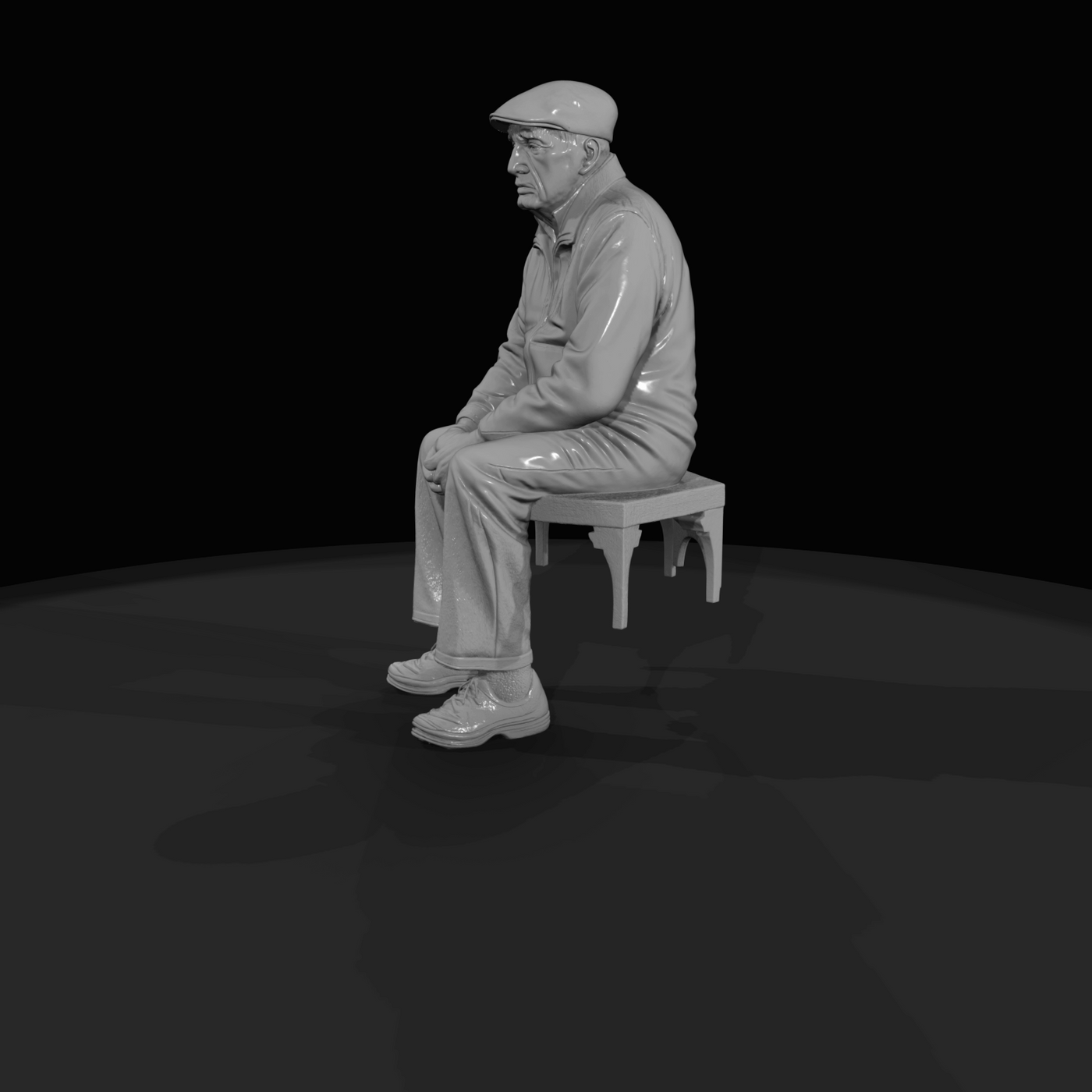 Older People IN The Park Man (20th-21st century)