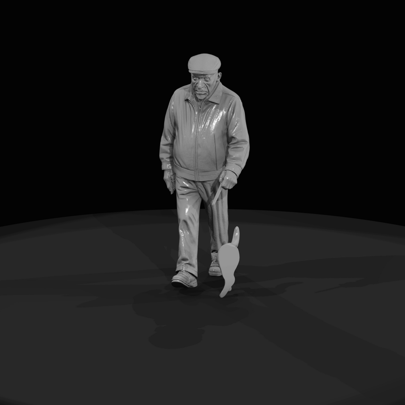 Older People IN The Park Man (20th-21st century)