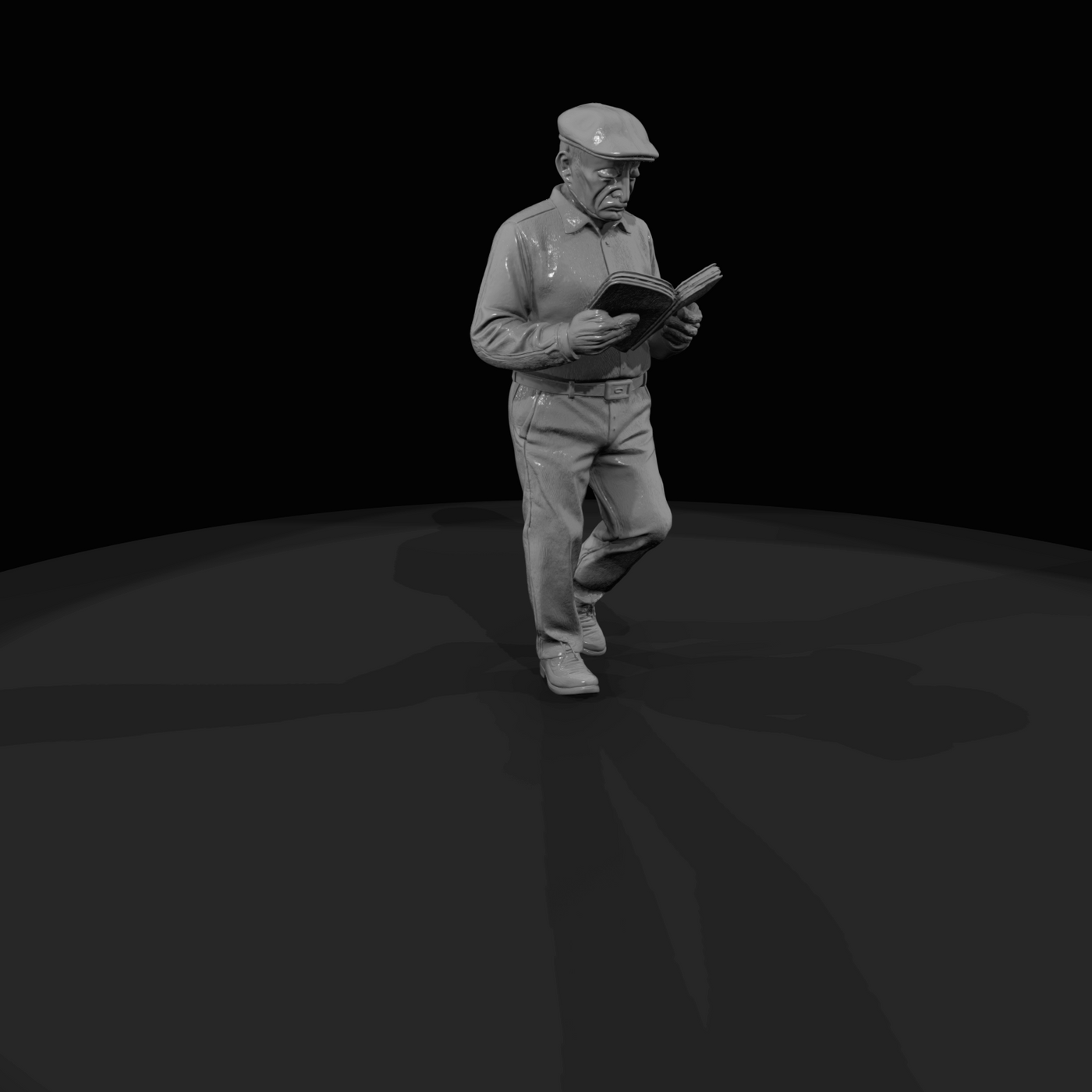 Older People IN The Park Man (20th-21st century)