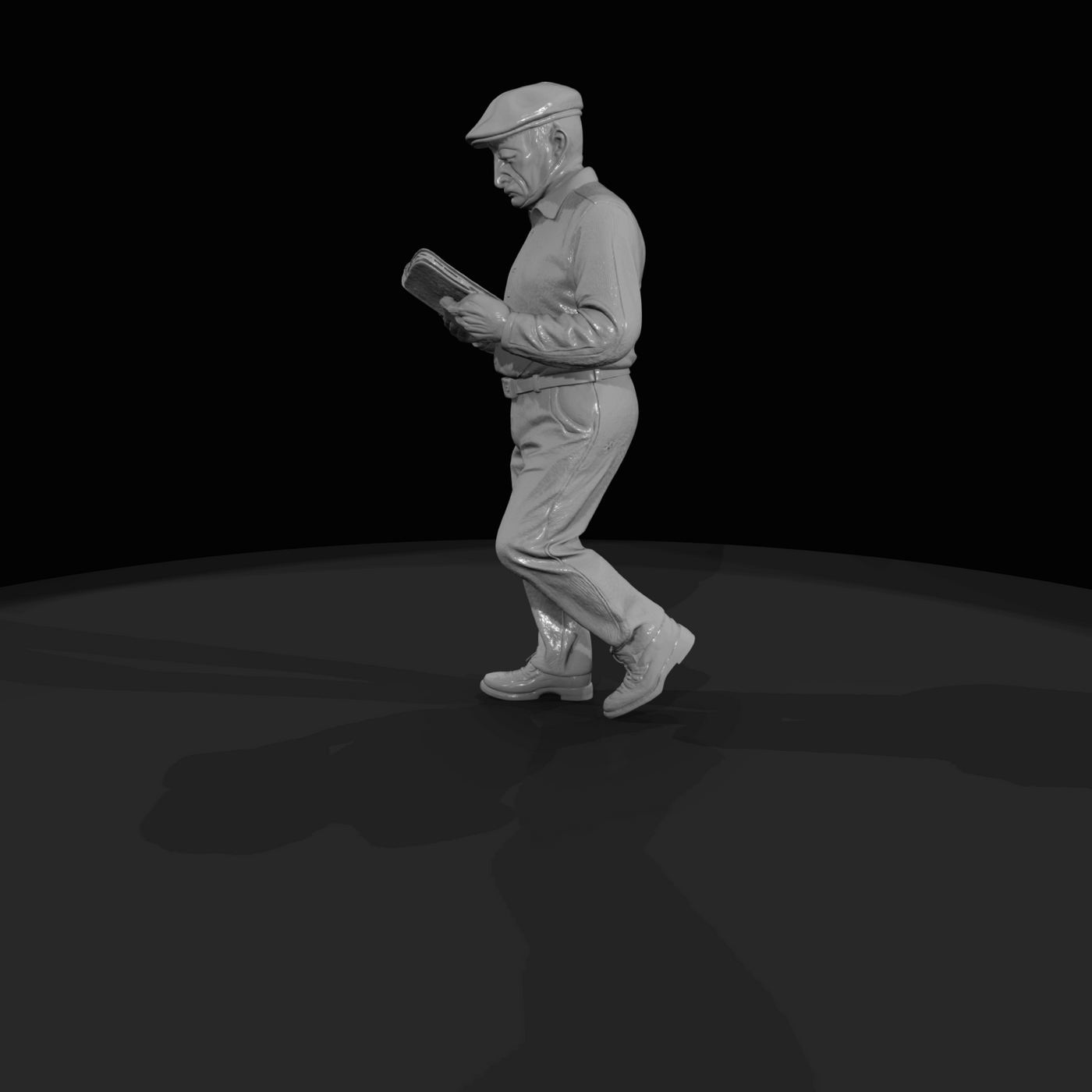 Older People IN The Park Man (20th-21st century)