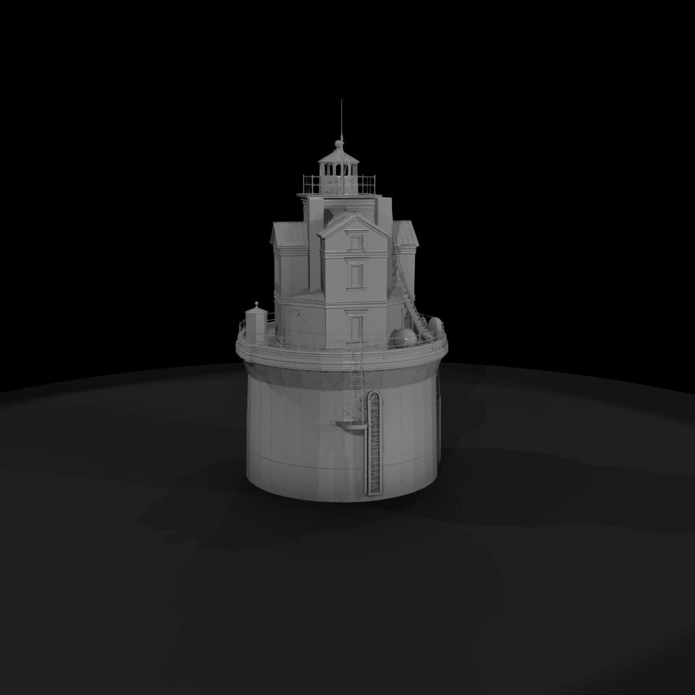 Offshore Lighthouse Model for HO Dioramas & Layouts