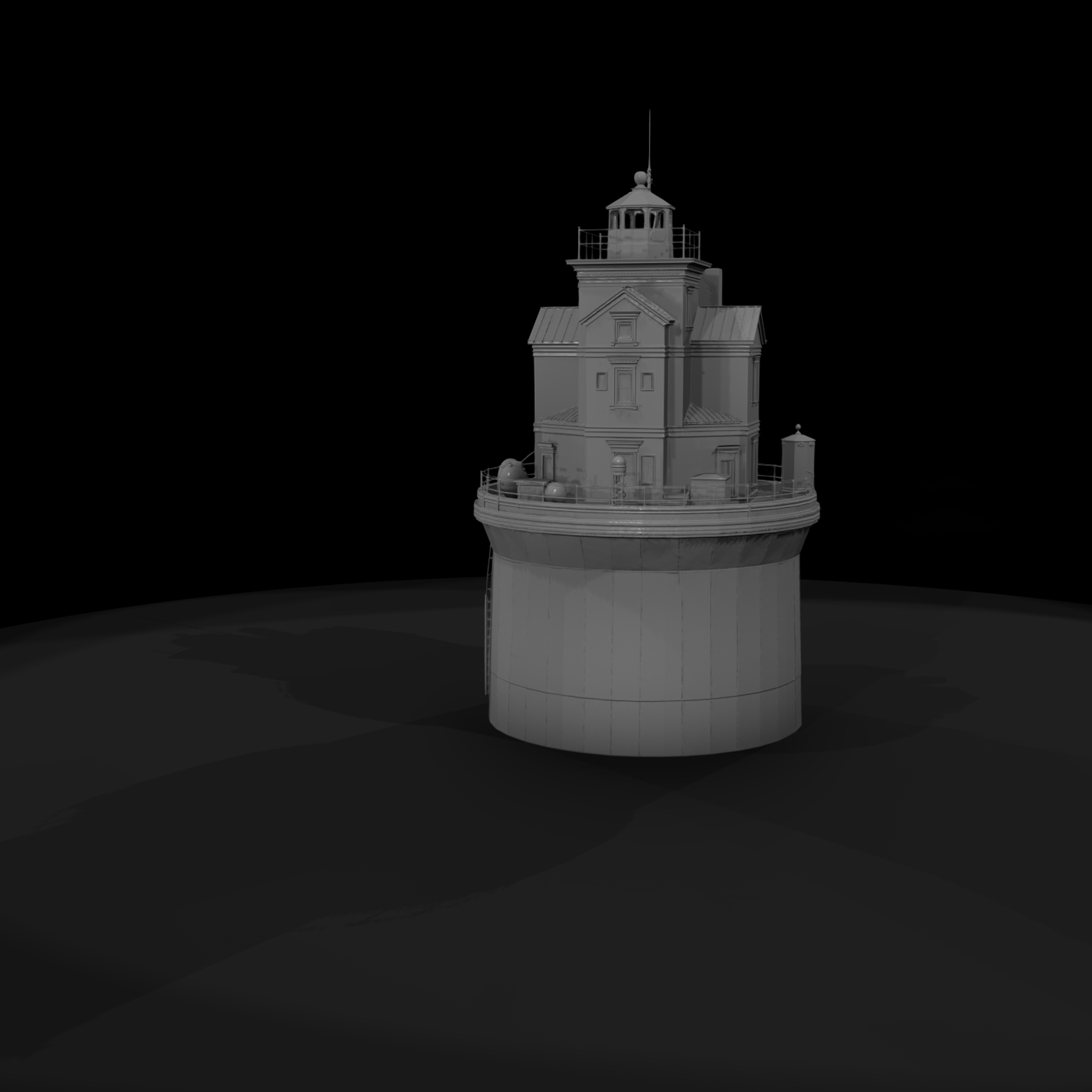Offshore Lighthouse Model for HO Dioramas & Layouts