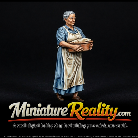 Older woman carrying a basket (estimated)