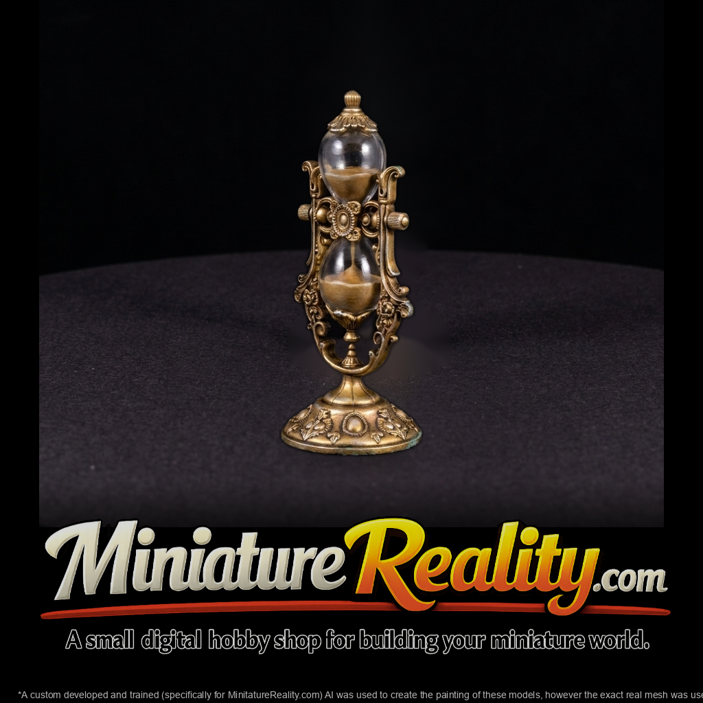 Ornate Baroque Hourglass — and Railway Prop