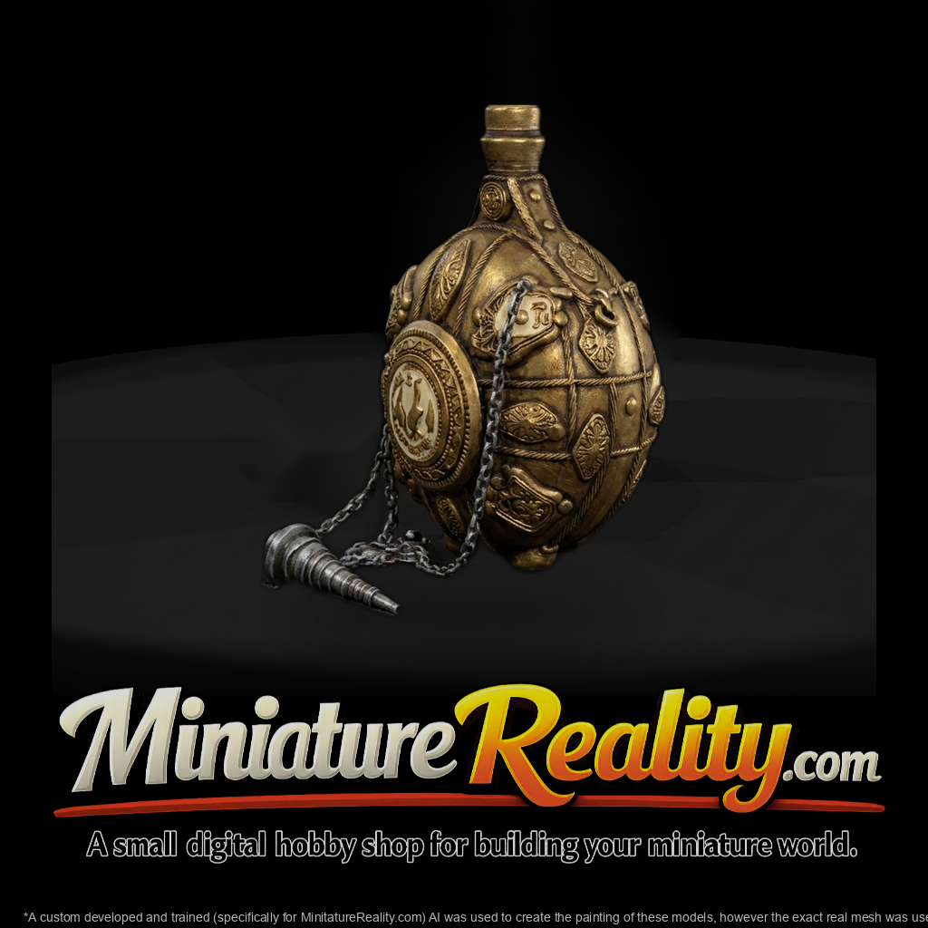 Ornate Medieval Canteen Prop