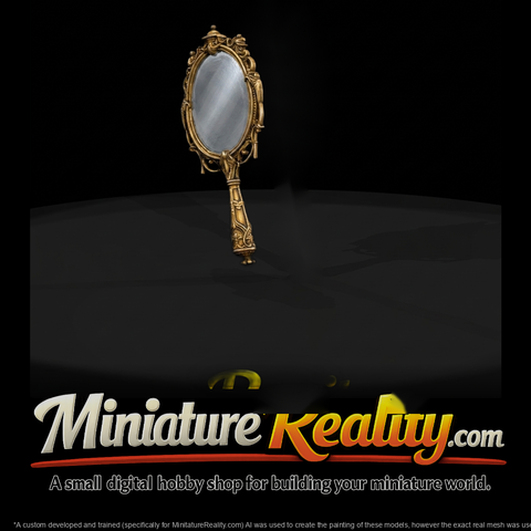 Ornate Rococo Hand Mirror