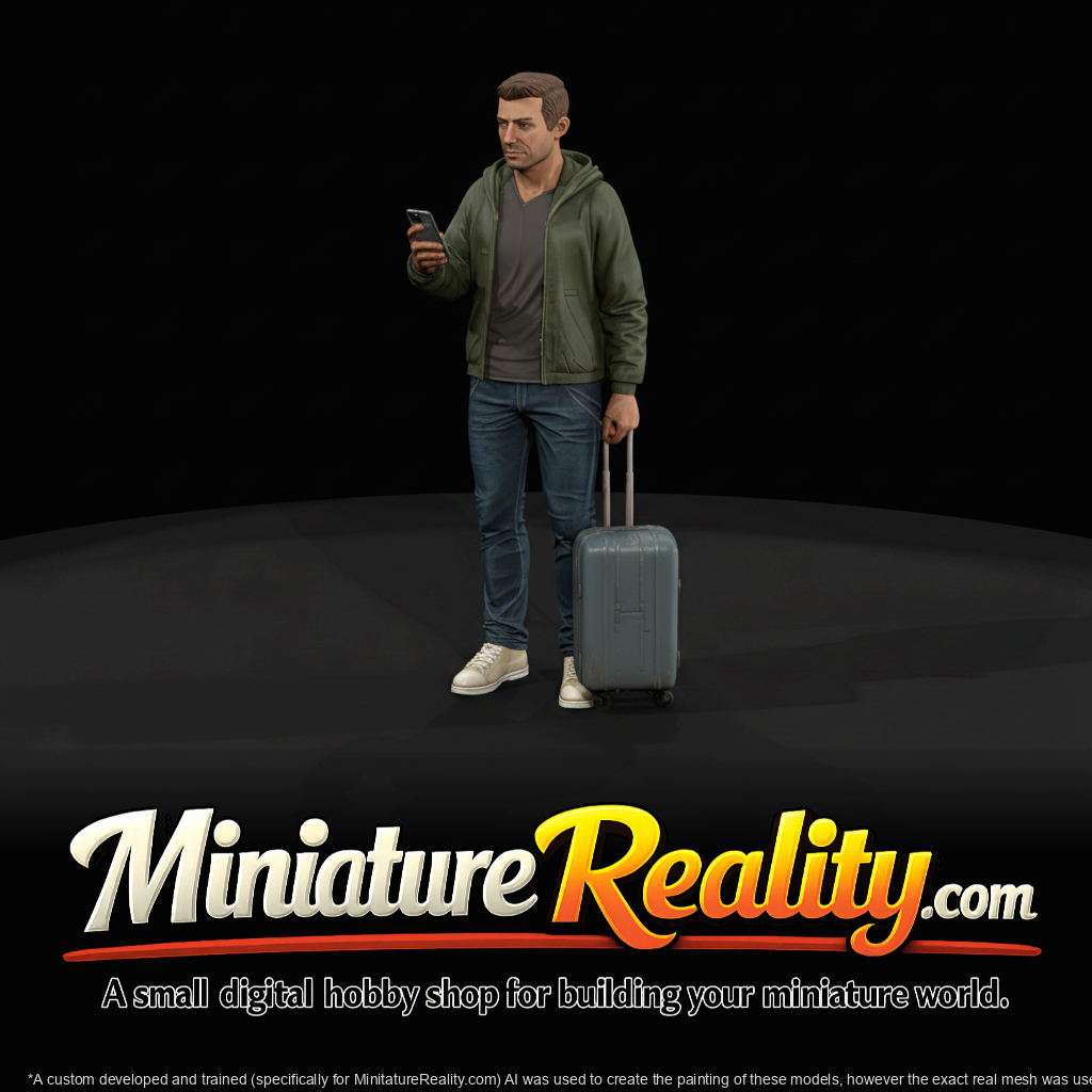 Passenger with Luggage Figure (2000s-2020s) — Modern Man