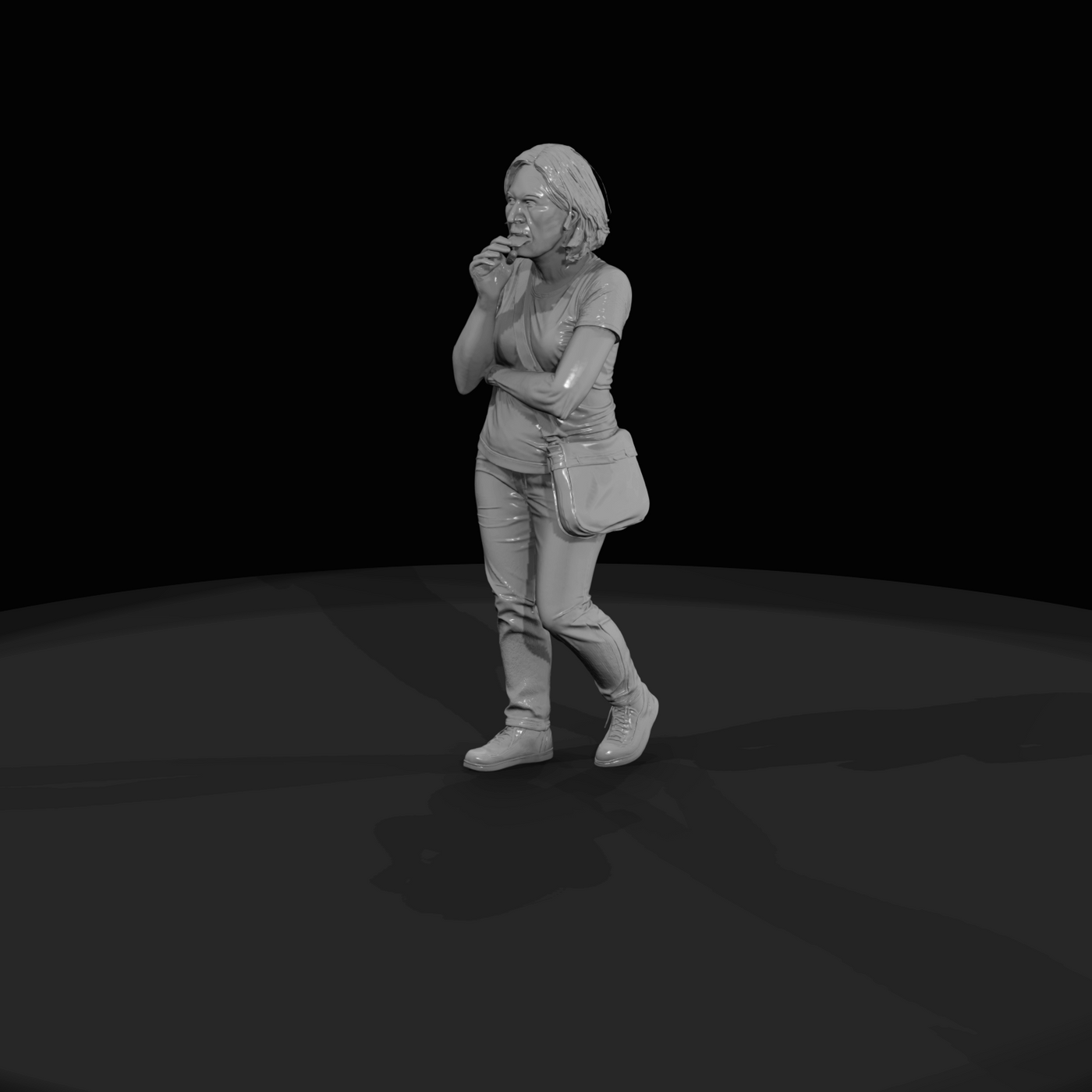 Passenger with Luggage Figure (2010s-2020s) — Modern Worker