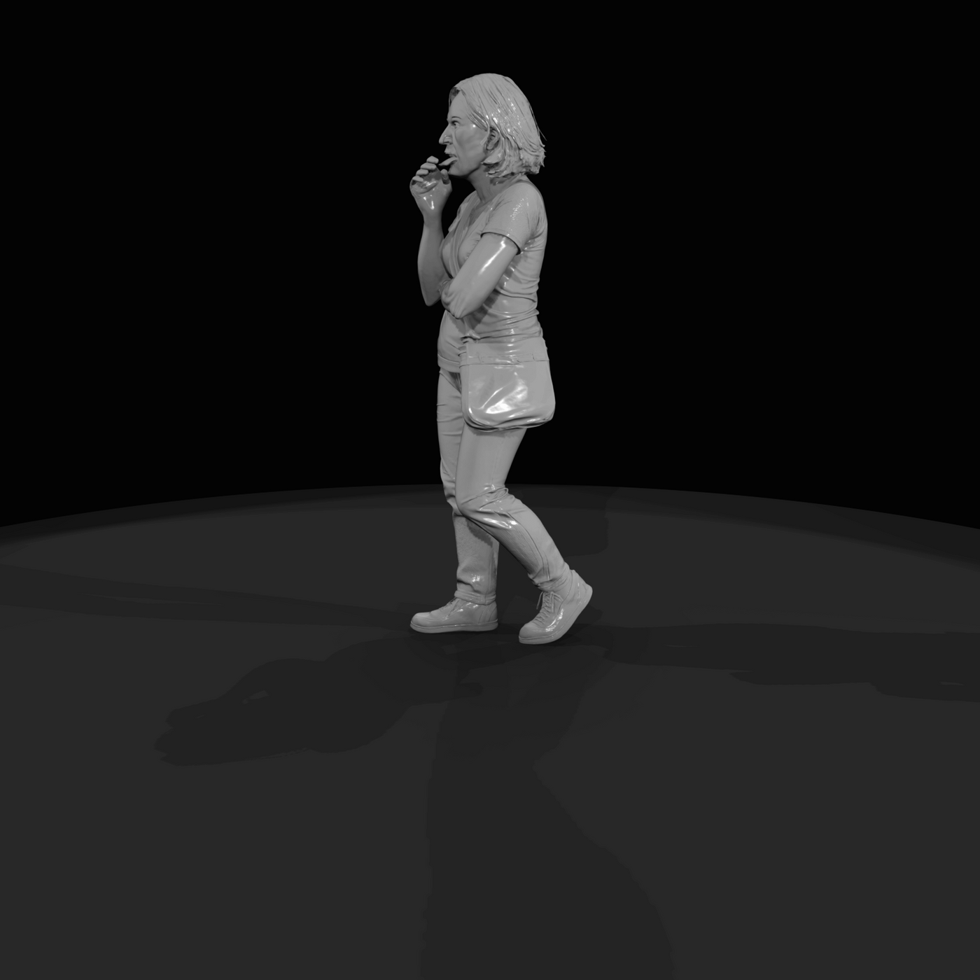 Passenger with Luggage Figure (2010s-2020s) — Modern Worker