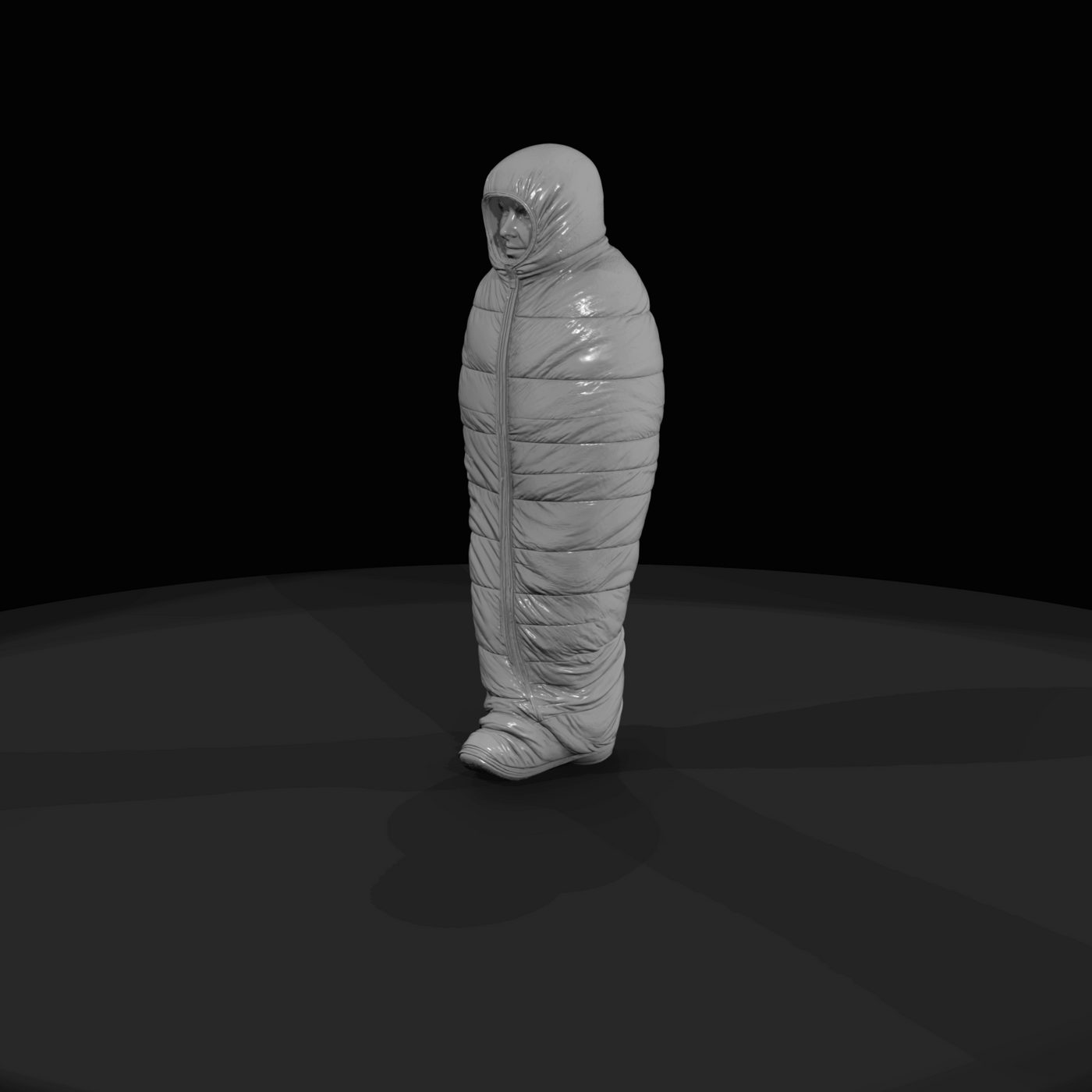 PEOPLE IN SLEEPING BAGS Camper