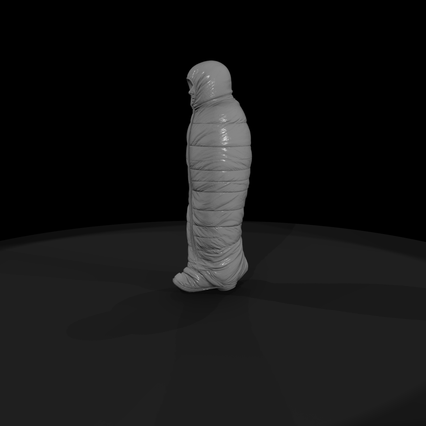 PEOPLE IN SLEEPING BAGS Camper