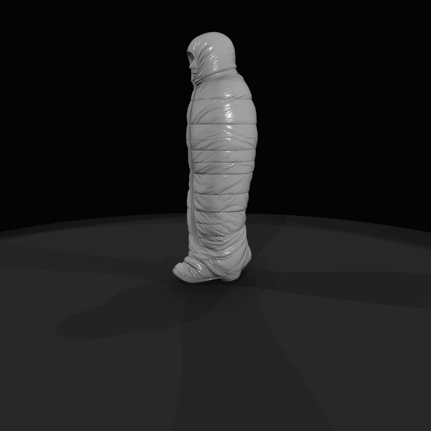 PEOPLE IN SLEEPING BAGS Camper