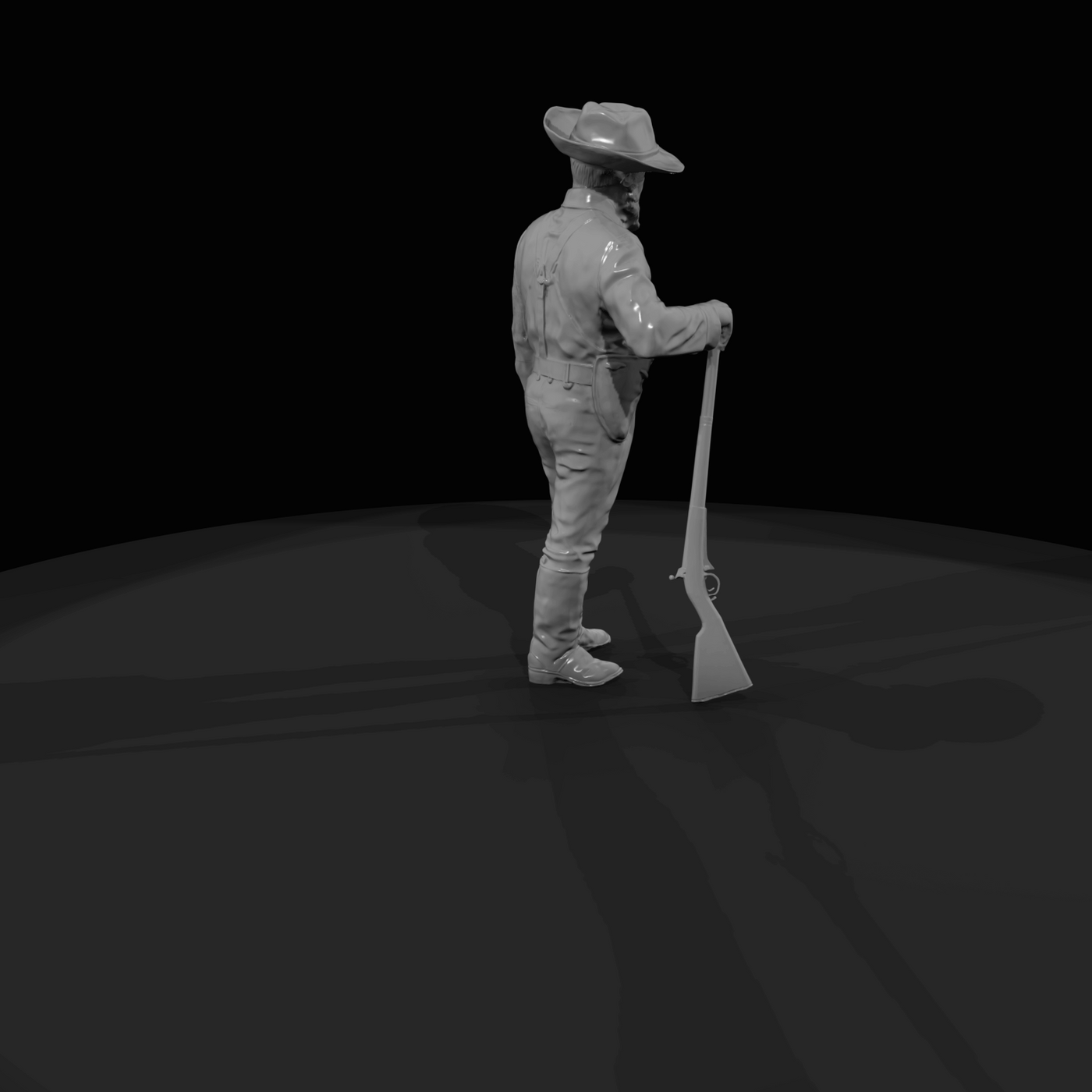 Period Cowboys Cowboy With Rifl (estimated)